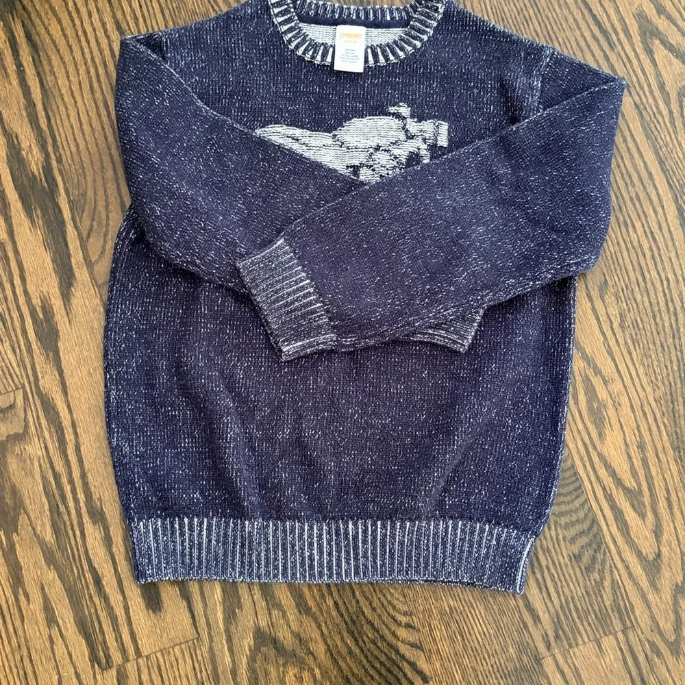 NWOT Kids Gymboree Navy Crewneck Sweater Sz M (7-8)